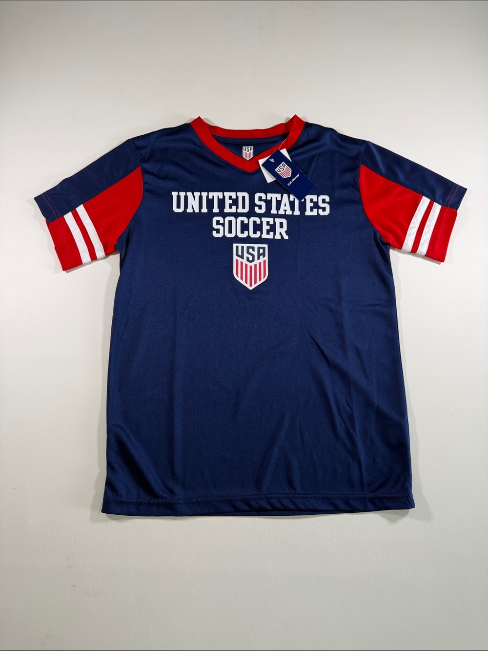 United States Soccer Kids Jersey - Navy & Red